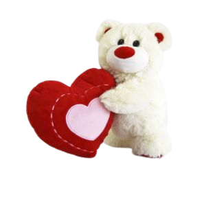 OSO CORAZÓN DE PIE 25CM *3257