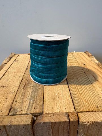 ROLLO LAZO TERCIOPELO 25M *VERDE AGUA OSCURO