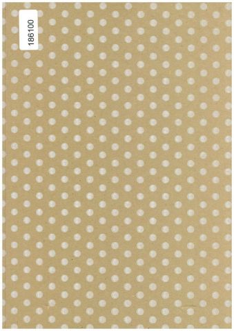 BOBINA KRAFT  PUNTOS BLANCO 62CM X 100M *186100