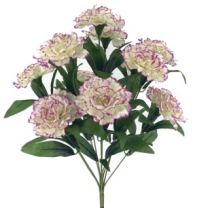 RAMO CLAVELES X12 *CREMA MALVA 5040-71