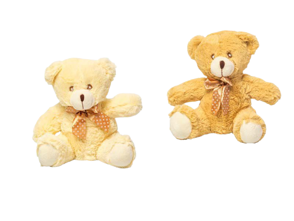OSO LAZO BEIG Y MARRÓN 21CM 13306