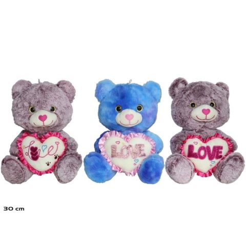 OSO MARC CORAZÓN 30CM 3SURT 129860