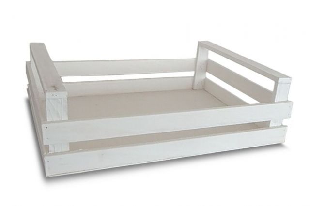 CAJA MADERA *BLANCA 38X29X11CM *0641321
