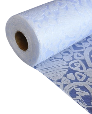 ROLLO MALLA CORAZONES 70X10MT-BLANCO 89009