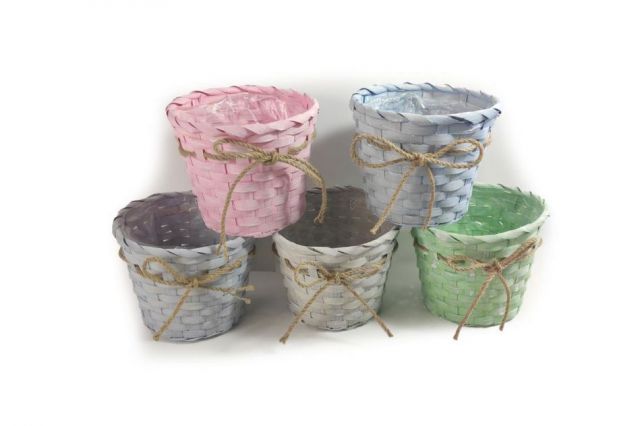 CESTAS INDIVIDUAL 5 COLORES 16x14cms 0281923