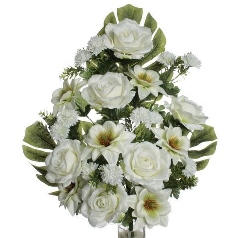 RAMO ENCARADO ROSA MAGNOLIA 6489- BLANCO