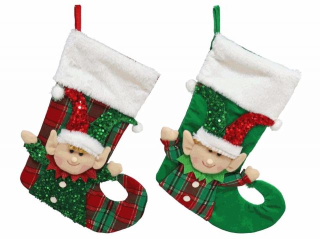 CALCETIN ELFO BUFON 2SDT 44CM *165554