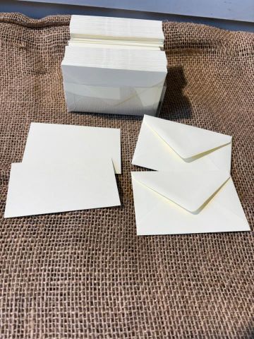 100 SOBRES Y TARJETAS 7X11CM BLANCAS E20030