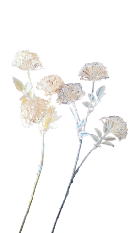 VARA MINI-HORTENSIA FLOCADA 2 COLORES 30309
