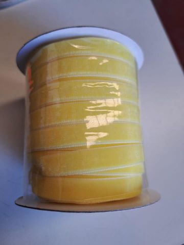 ROLLO LAZO TERCIOPELO 25M *AMARILLO 79050