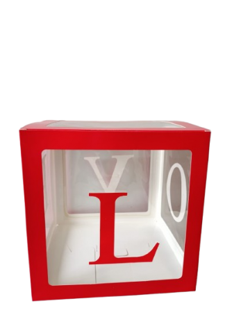 CAJA TRANSPARENTE LOVE *79130