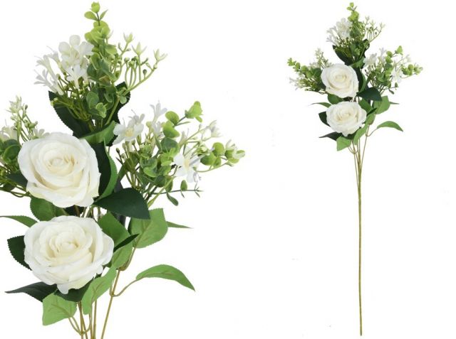 VARA ROSAS/LILIES X5 87CMS *BLANCO 35503