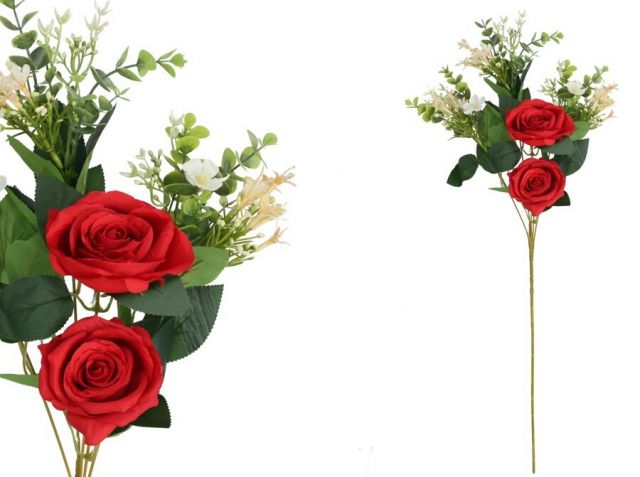 VARA ROSAS/LILIES X5 87CMS *ROJO 35534