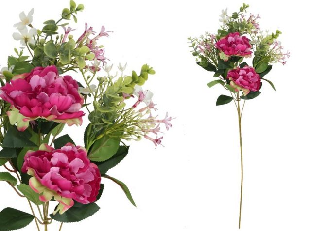 VARA PEOINIAS/LILIES*FUCSIA X5 87CMS 35619