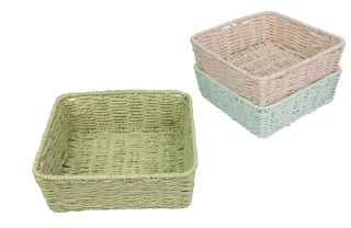 CESTA  CUADRADA COLORES SURTIDOS *16274