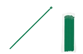 PACK 50 BRIDAS *VERDE 3´6MM-30CMS 14748