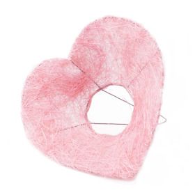 SOPORTE SISAL PARA BOUQUET*ROSA 20 CMS