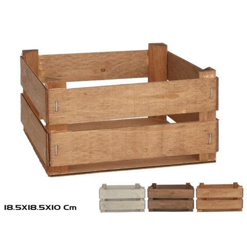CAJA MADERA 18.5X18.5X10CM 3SURTIDA 752527