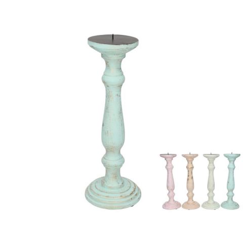 PORTA VELA MADERA 12.7X12.7X34CM 4STD 380360