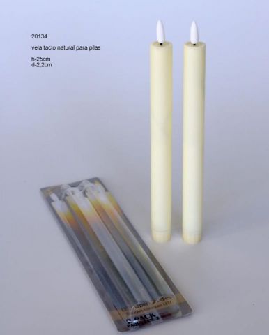 PAQUETE 2 VELAS 25 CMS 20134