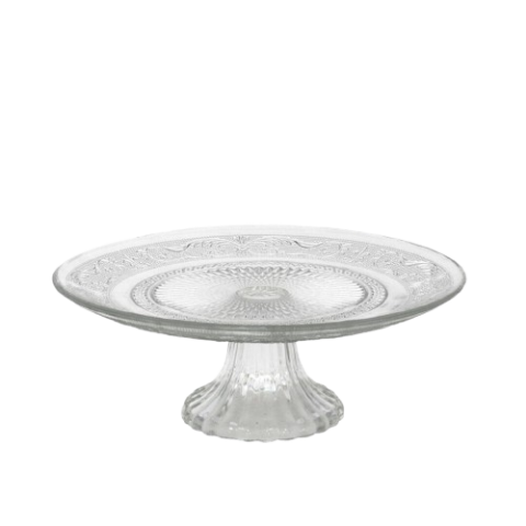 BANDEJA CRISTAL CON PIE 25X10CM *192192