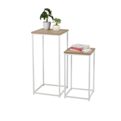 SET 2 MESA AUXILIARES BLANCA *151249
