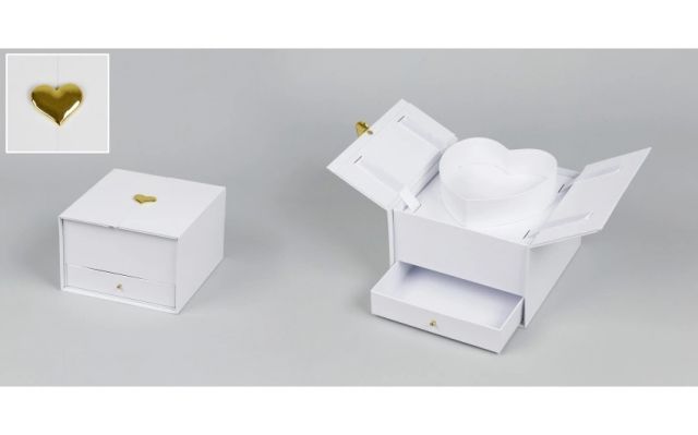 CAJA DECORATIVA PARA FLORES*BLANCA 223617/003
