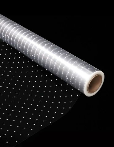 BOBINA CELOFAN PUNTOS BLANCOS 70X50M *PPLPB