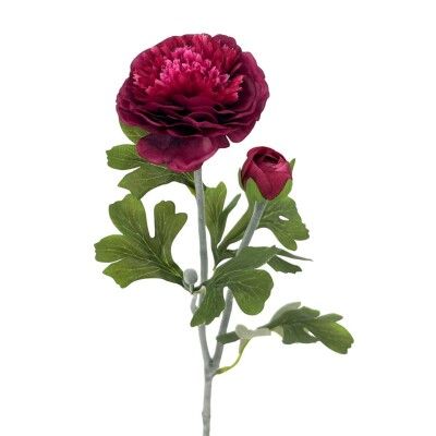 VARA RANUNCULOS X2 POLIESTE.*BURDEOS 53 CMS G767/3