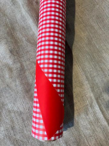 BOBINA CELOFAN VICHY *ROJO RPRQDRJ 70CM X 50M