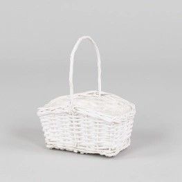 CESTA MIMBRE CON ASA *BLANCO 315006/003
