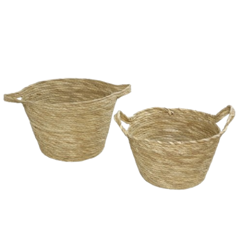 SET 2 CESTAS NATURAL *427799