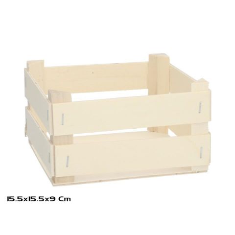 CAJA MADERA NATURE 15.5X15.5X9CM *752671