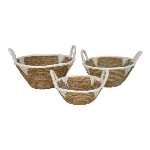 SET 3 CESTAS REDONDAS CON ASAS LIBIA *279794