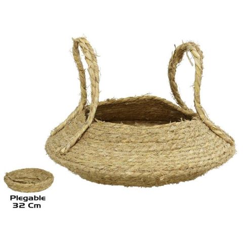 CESTO CON ASAS NATURAL 32CM *424095