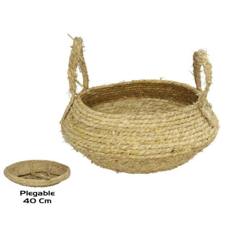 CESTO CON ASAS NATURAL 40CM *424101