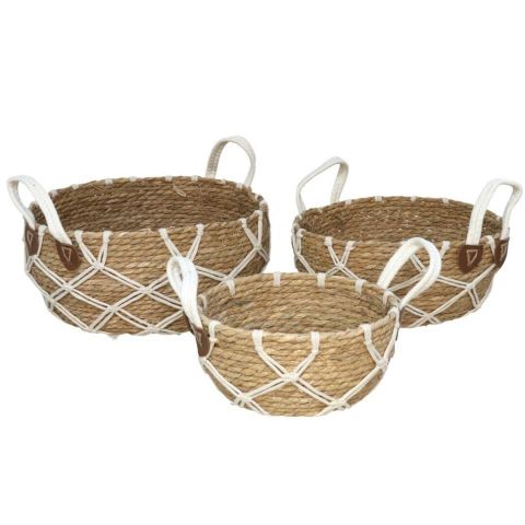 SET 3 CESTAS REDONDA CON ASAS 279916