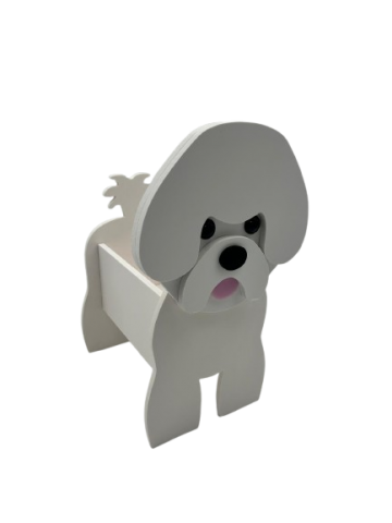 JARDINERA PERRO BICHON FRISE *P2505