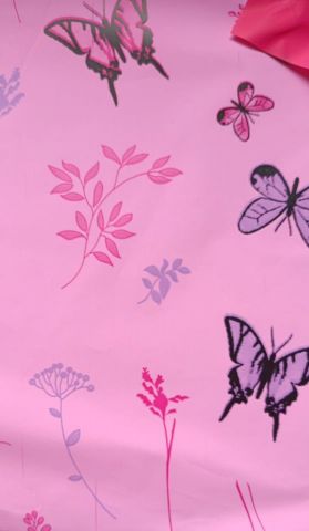 ROLLO MARIPOSAS DOBLE CARA ROSA/FUCSIA RPBFP 70X50