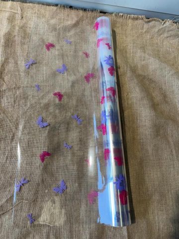 BOBINA CELOFAN  TRANSPARENTE MARIPOSA  70X50M 