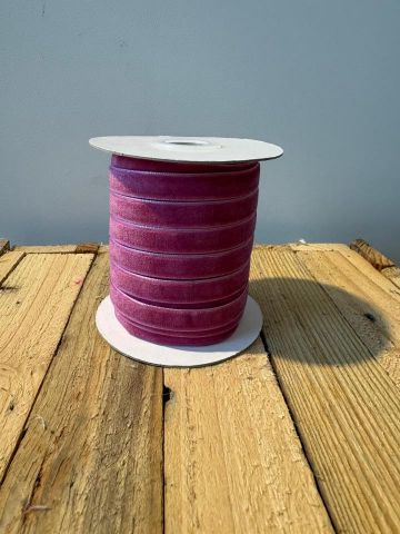 ROLLO LAZO TERCIOPELO 25M *FUCSIA EMPOLVADO