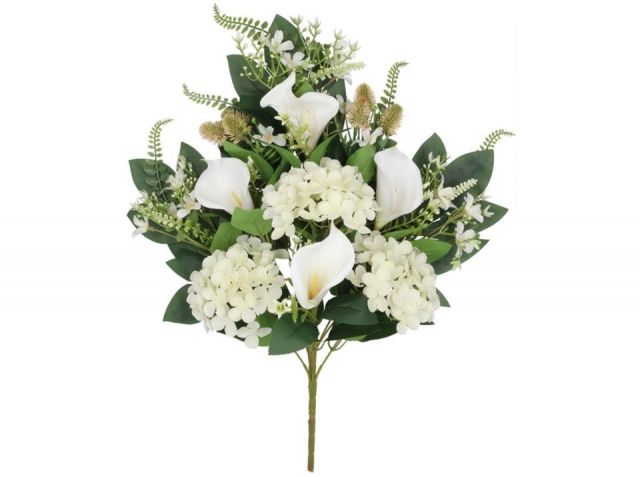 RAMO ENCARADO HORTENSIA-CALA X12 *BLANCO 403915