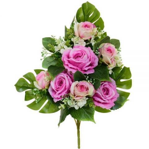 RAMO ENCARADO ROSAS-CAPULLOS X8 VIOLETA 264769