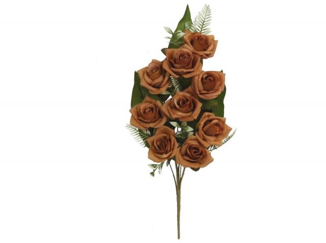 RAMO ENCARADO ROSAS X9 MARRÓN 142081