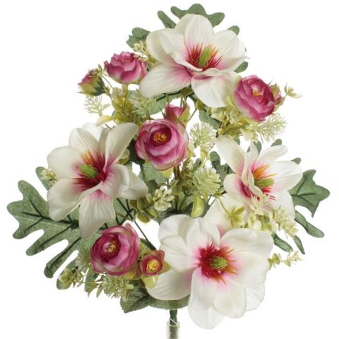 RAMO ENCARADO MAGNOLIA RANUNCULO *ROSA 5661