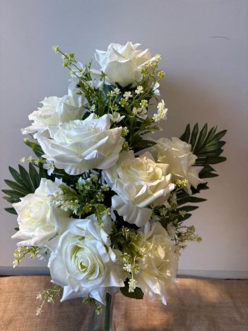 RAMO ENCARADO ROSAS *BLANCO 6532