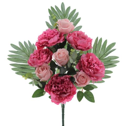 RAMO ENCARADO PEONIAS CAPULLOS *FUCSIA 5524-07