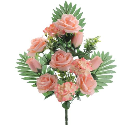 RAMO ENCARADO ROSAS CAPULLOS *SALMÓN 5511-14