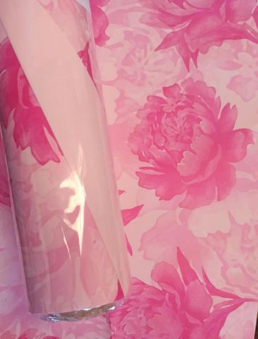 ROLLO PERLATO DOBLE CARA *ROSA PEONIA 70X50M 