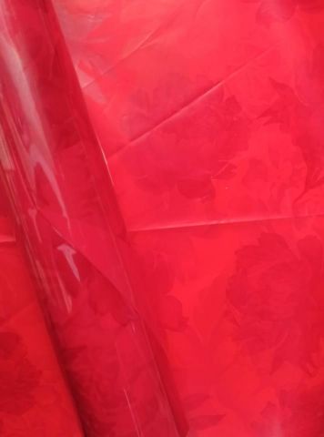 ROLLO PERLATO PEONIA/ROJO*DOBLE CARA *ROJO